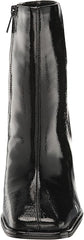 Sam Edelman Irie Black Patent Squared Toe Block Heeled Fashion Ankle Booties
