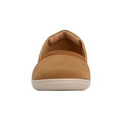 Easy Spirit Bounce Round Toe Medium Brown Suede Slip On Ultra Light Ballet Flats