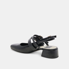 Dolce Vita Pandro Midnight Crinkle Patent Ankle Strap Open Toe Heeled Sandals