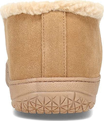 Clarks Men's Suede Leather Sherpa Lined Ankle Bootie Slippers - Indoor/Outdoor Slip-Ons - Comfy & Durable Ankle Boots with Plush Lining Padded Insole & Gripped Rubber Outsoles