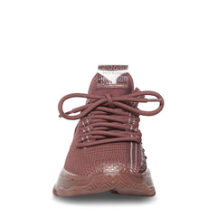 Steve Madden MAXIMA Lace Up  Boyfriend Chunky Platform Low Top Sneakers Mauve