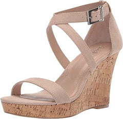 Charles by Charles David Launch Nude Cork Platform Wedge Heel Sandals