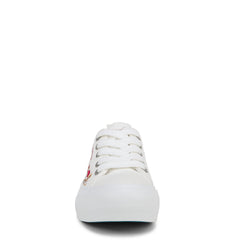 Blowfish Malibu Sadie-Sun White Canvas Fashion Lace Up Platform Sneakers 9