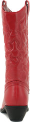 Soda Reno Red Western Cowboy Pointed Toe Knee High Pull On Tabs Western Boots