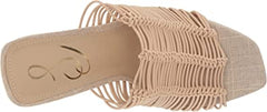 Sam Edelman Laurette Almond Multistraps Slip On Open Toe Block Heel Sandals