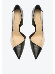 Schutz Cheslie Black Metallic Slip On Pointed Toe Stiletto High Heel Pumps