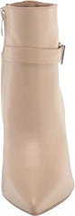 Nine West Dian9x9 Taupe Pointed Toe Stiletto Heel Fashion Leather Ankle Boots
