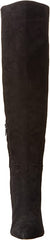 Sam Edelman Ursula Black Pointed Toe Kitten Heel Over The Knee Fashion Boots