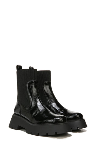 Circus By Sam Edelman Leslie Black Pull On Chunky Lug Sole Chelsea Platform Boot