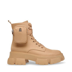Steve Madden Thora-P Extra-Chunky Platform Ankle Boots Tan