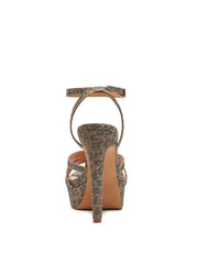Jessica Simpson Balina Gold Platform Dress High Heel Formal Open Toe Sandals