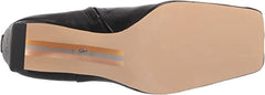 Sam Edelman Anika Black Squared Toe Block High Heel Leather Ankle Fashion Boots