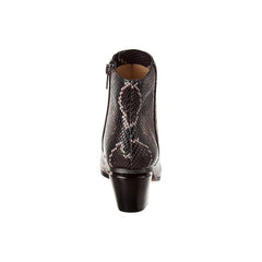 Vince Camuto Grasem Mauve Snake Fashion Block Heel Pointed Toe Western Booties
