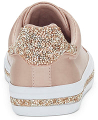 Jessica Simpson Women's Drister Nude Blush Crystal Satin