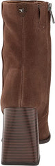 Sam Edelman Ivette Olive Taupe Side Zipper Square Toe Block Heel Ankle Boots