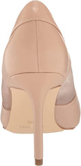 Nine West Evani Barely Nude Stiletto Heel Slip On Pointed Toe Mesh Fashion Pumps
