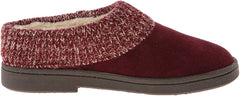 Clarks Women's Fairisle Scuff Leather Slipper Mules Sweater Cuff Clog