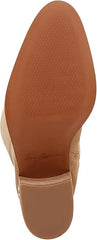 Sam Edelman Soyer Golden Caramel Block Heeled Almond Toe Knee High Western Boots